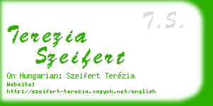 terezia szeifert business card